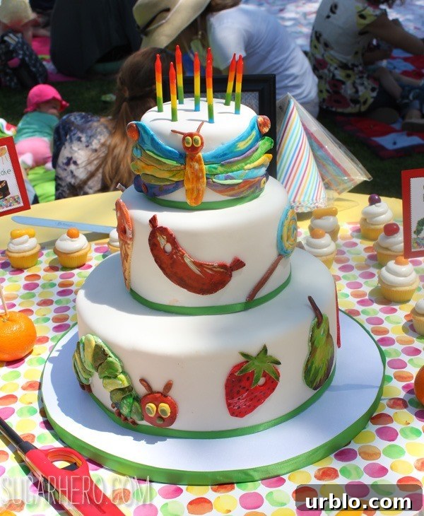 Very Hungry Caterpillar Cake | SugarHero.com Very Hungry Caterpillar Cake | SugarHero.com