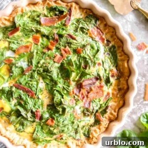 Paleo Gluten-free Spinach Bacon Quiche | Perchance to Cook