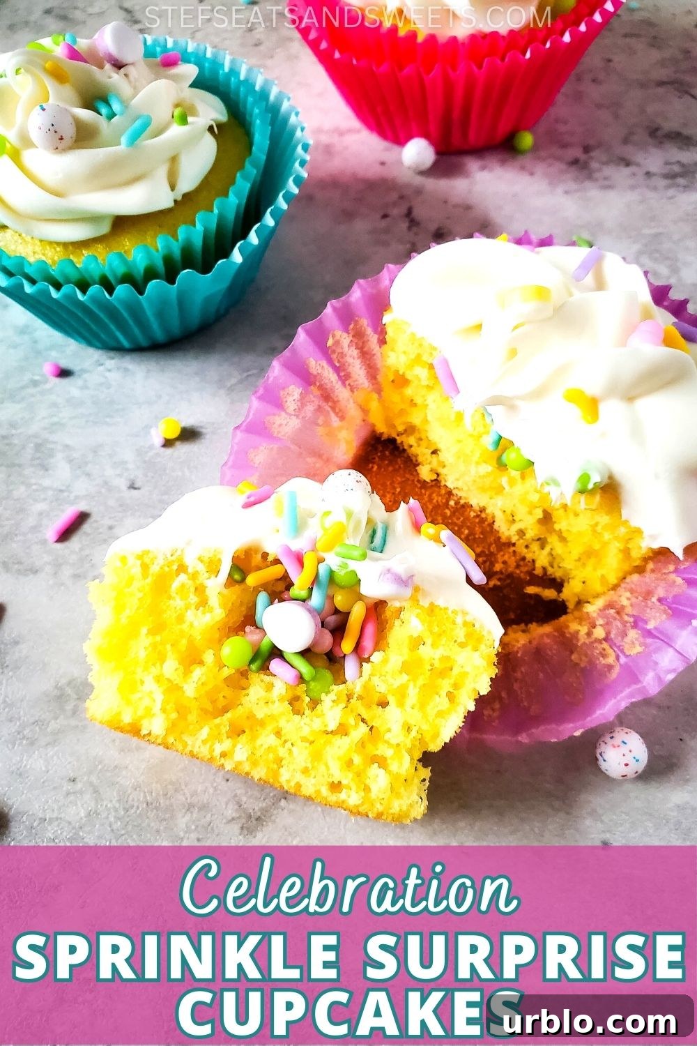 Easy Sprinkle Cupcakes Easy Sprinkle Cupcakes