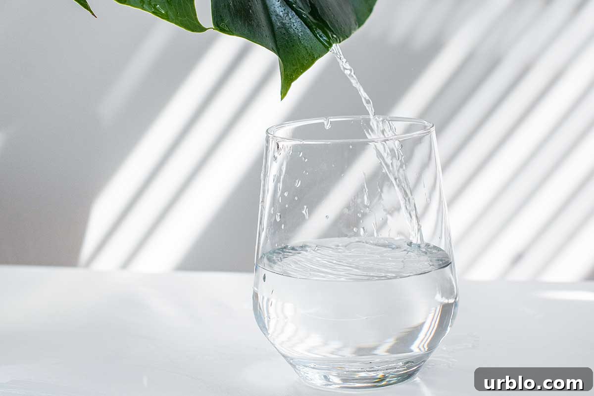 water in a glass to hydrate after gluten exposure