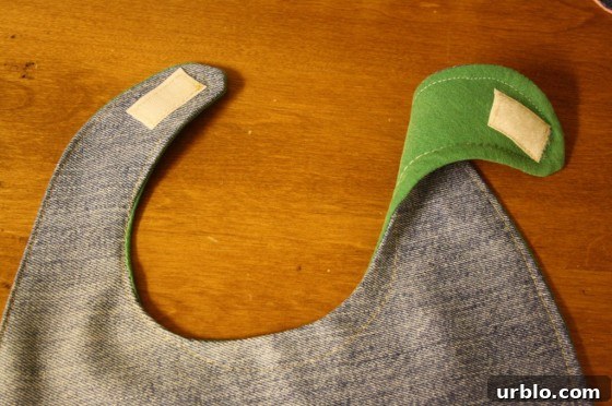 IMG_6204 How to make a homemade bib from an old pair of jeans