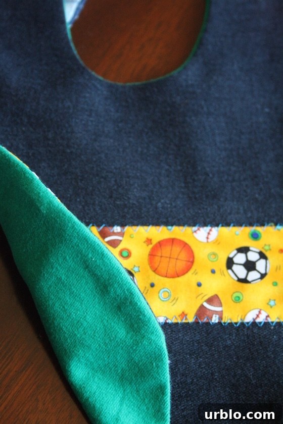 DIY Baby Bibs from Old Jeans and T-Shirts 5 bib made from old jeans and a tee shirt