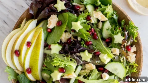 chopped salad recipe with fresh pear vinaigrette