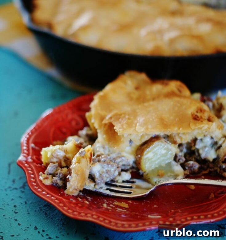 Image for Cheesy Meat & Potato Pie