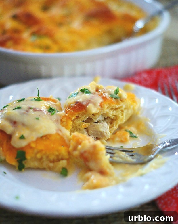 chicken stuffed crescent rolls