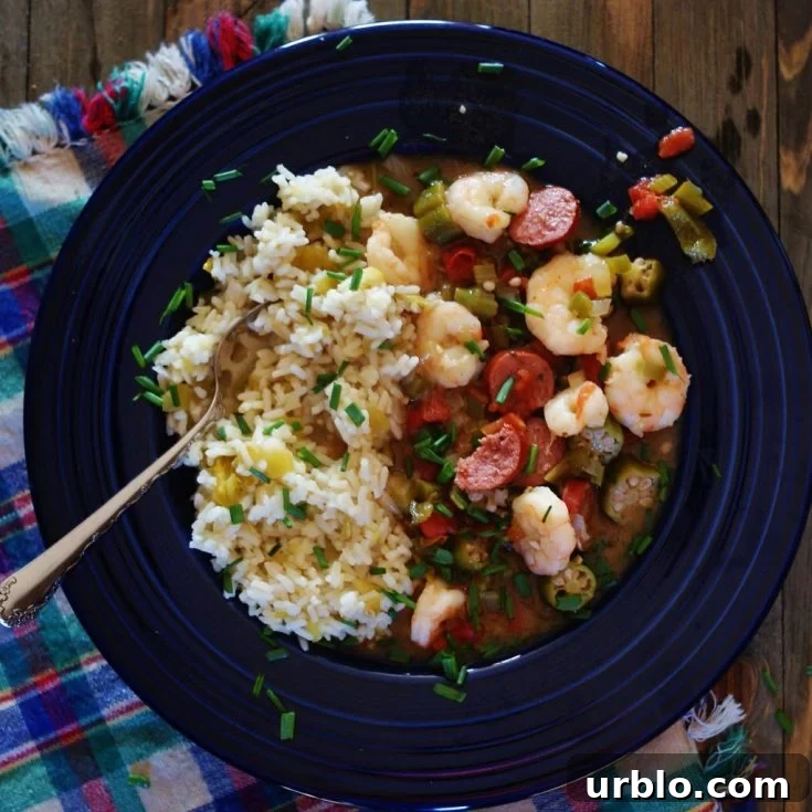 Image for Easy Louisiana Gumbo with Green Chile Rice