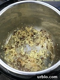 sauteing aromatic in instant pot
