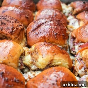 Saucy Roast Beef and Swiss Sliders