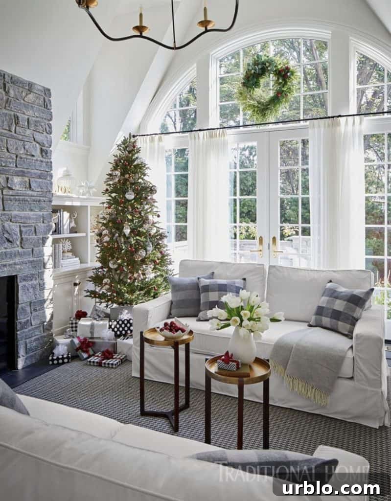 living room christmas decorations