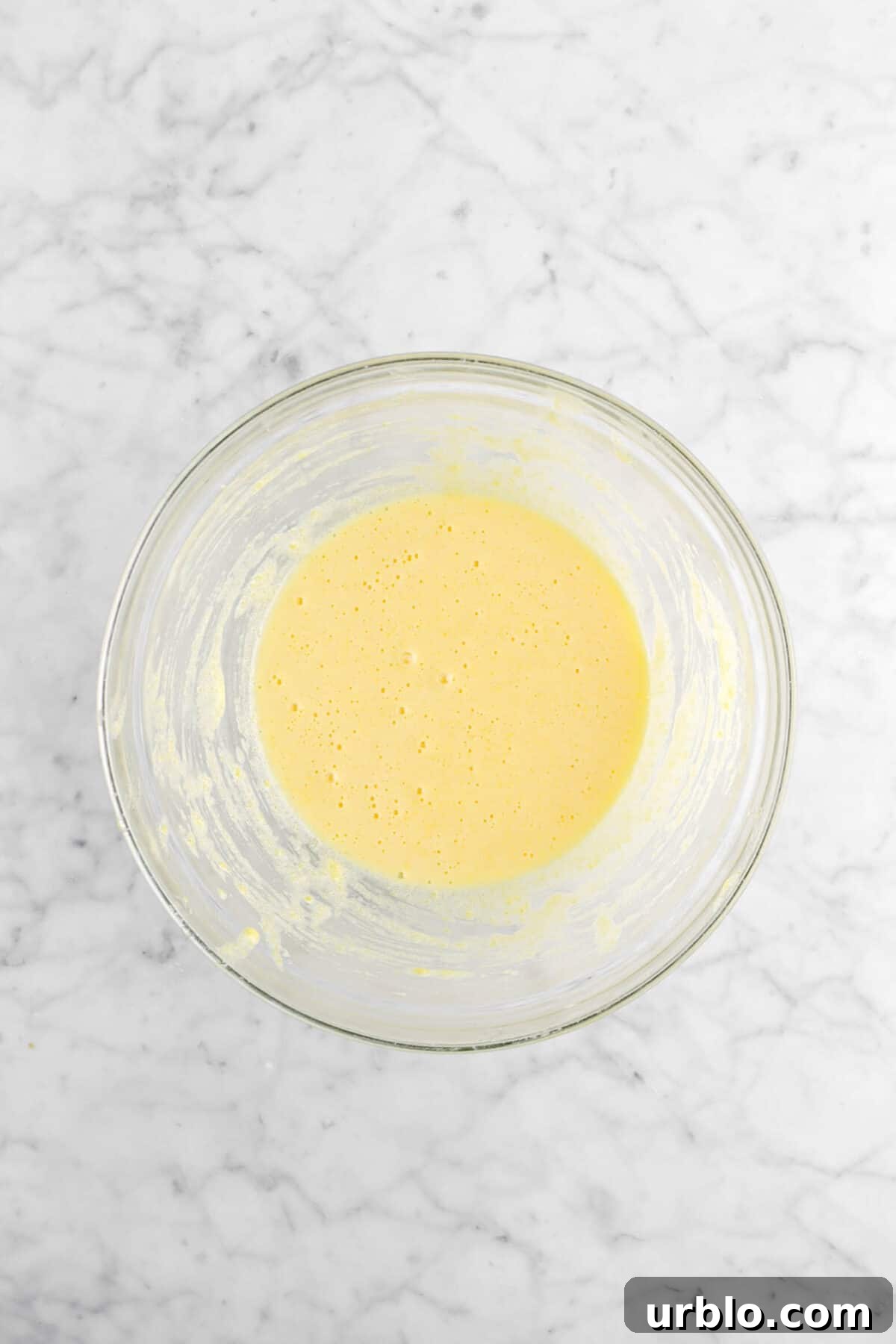 egg yolks and sugar beaten together