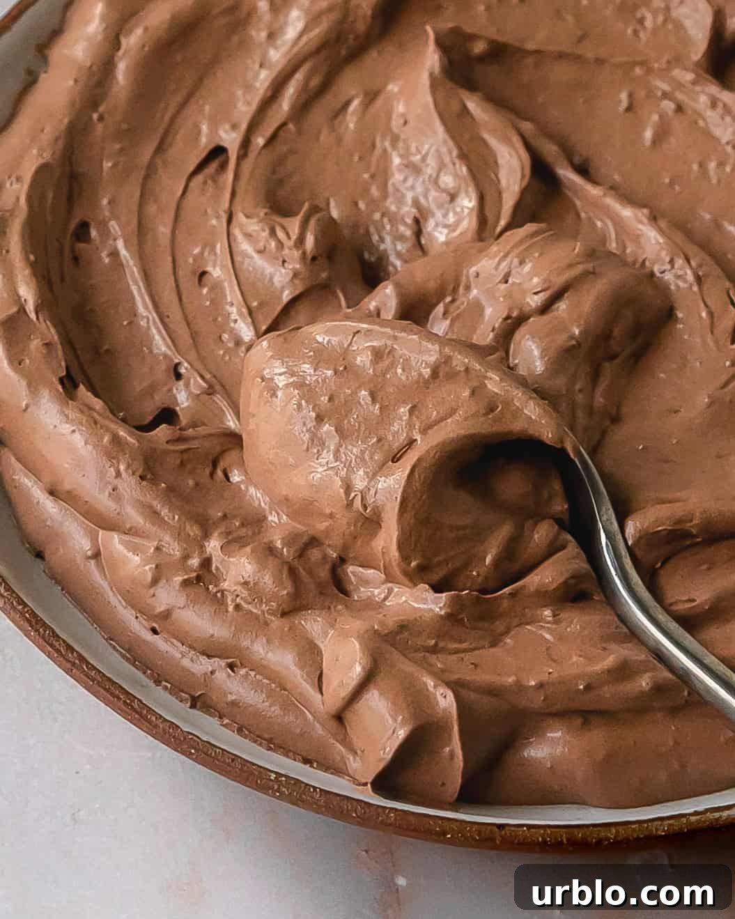 Chocolate cool whip served as a dip