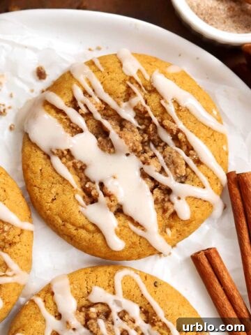 pumpkin coffee cake cookies