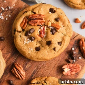 Cookies with pecans, chocolate chips, and butterscotch chips.
