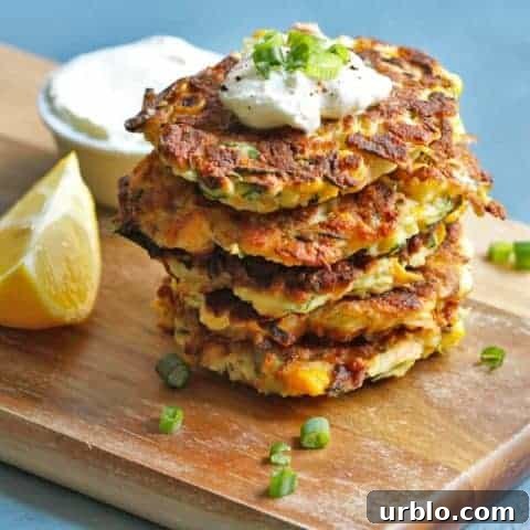 zucchini and haloumi fritters