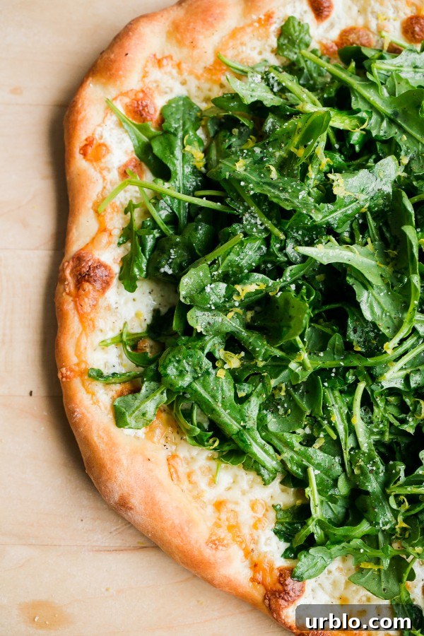 Lemon Truffle Arugula Pizza 