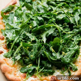 Lemon Truffle Arugula Pizza. One of my favorite pizza recipes!