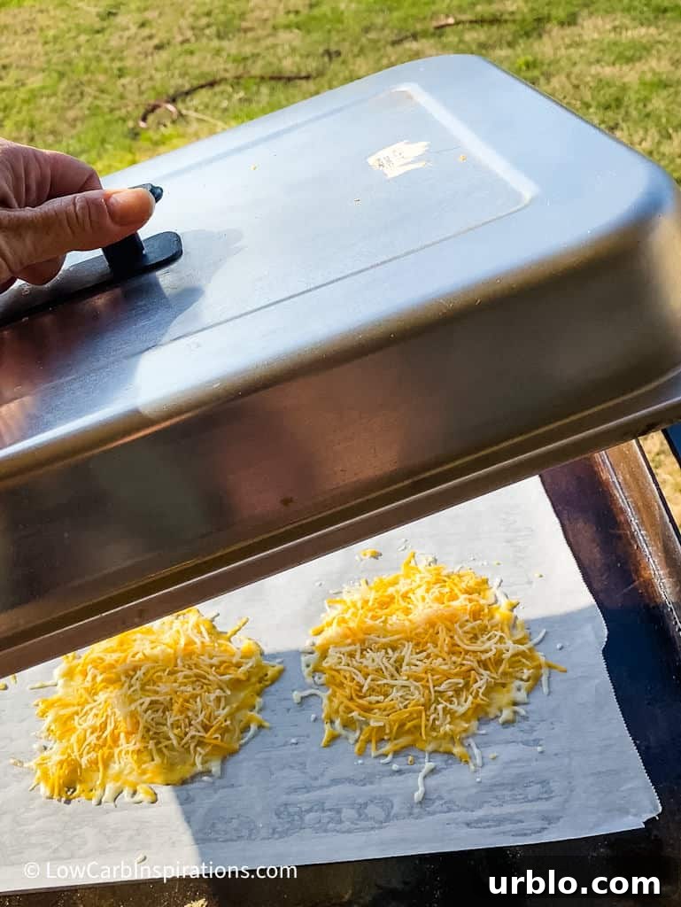 Cheese Taco Shells shaping and cooling