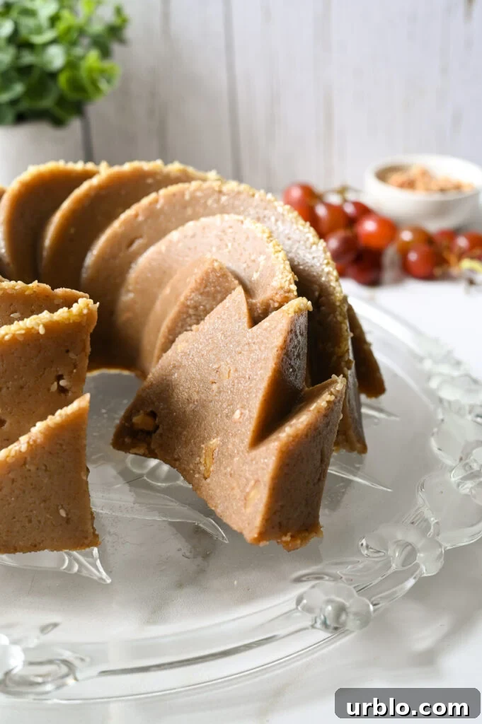 Semolina halva with petimezi, or grape syrup, is a perfect vegan Greek dessert
