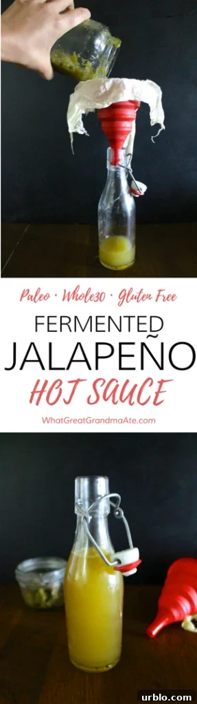 Easy and Healthy Fermented Jalapeno Hot Sauce - Paleo Gluten Free Whole30