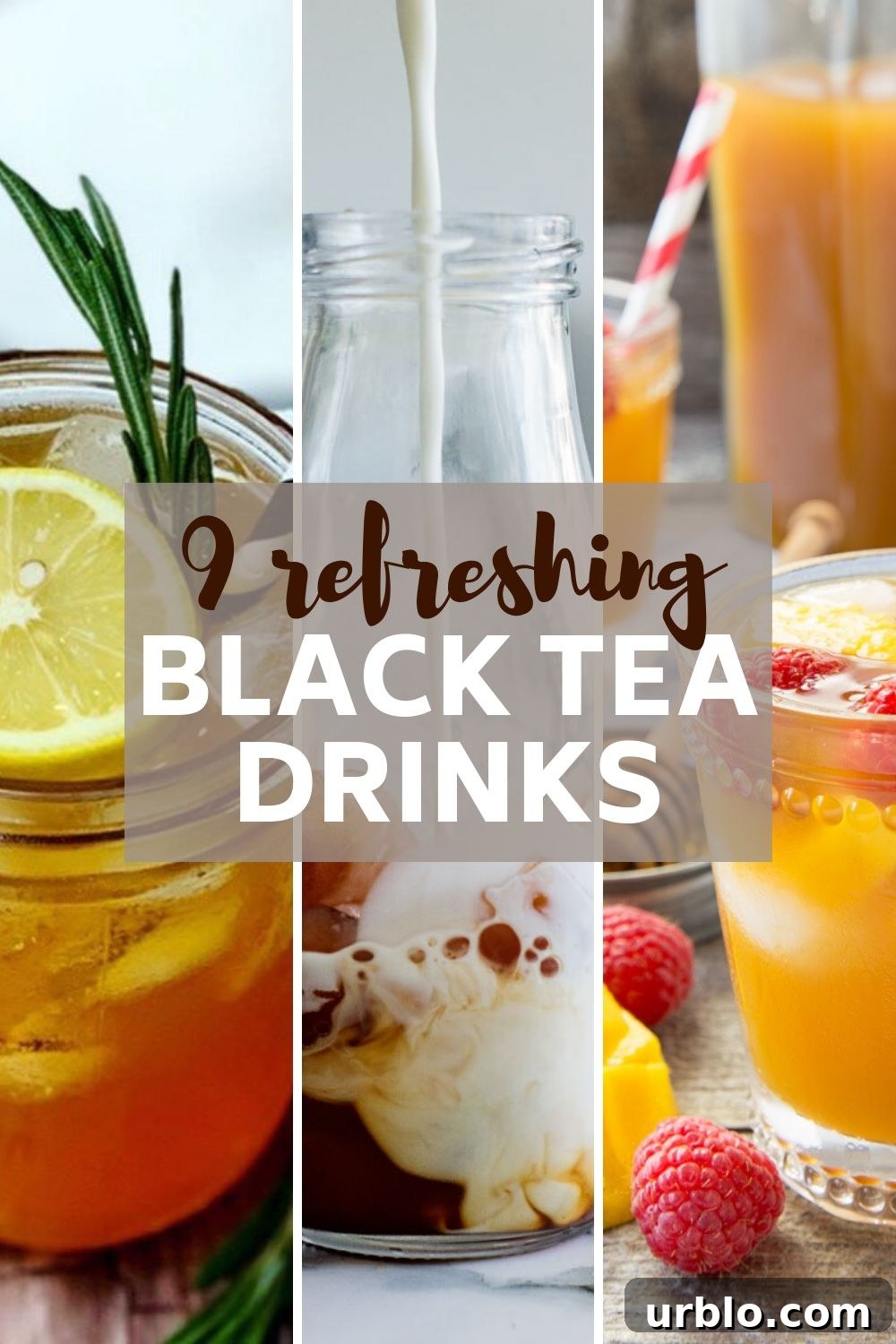 black tea recipes for summer pin image