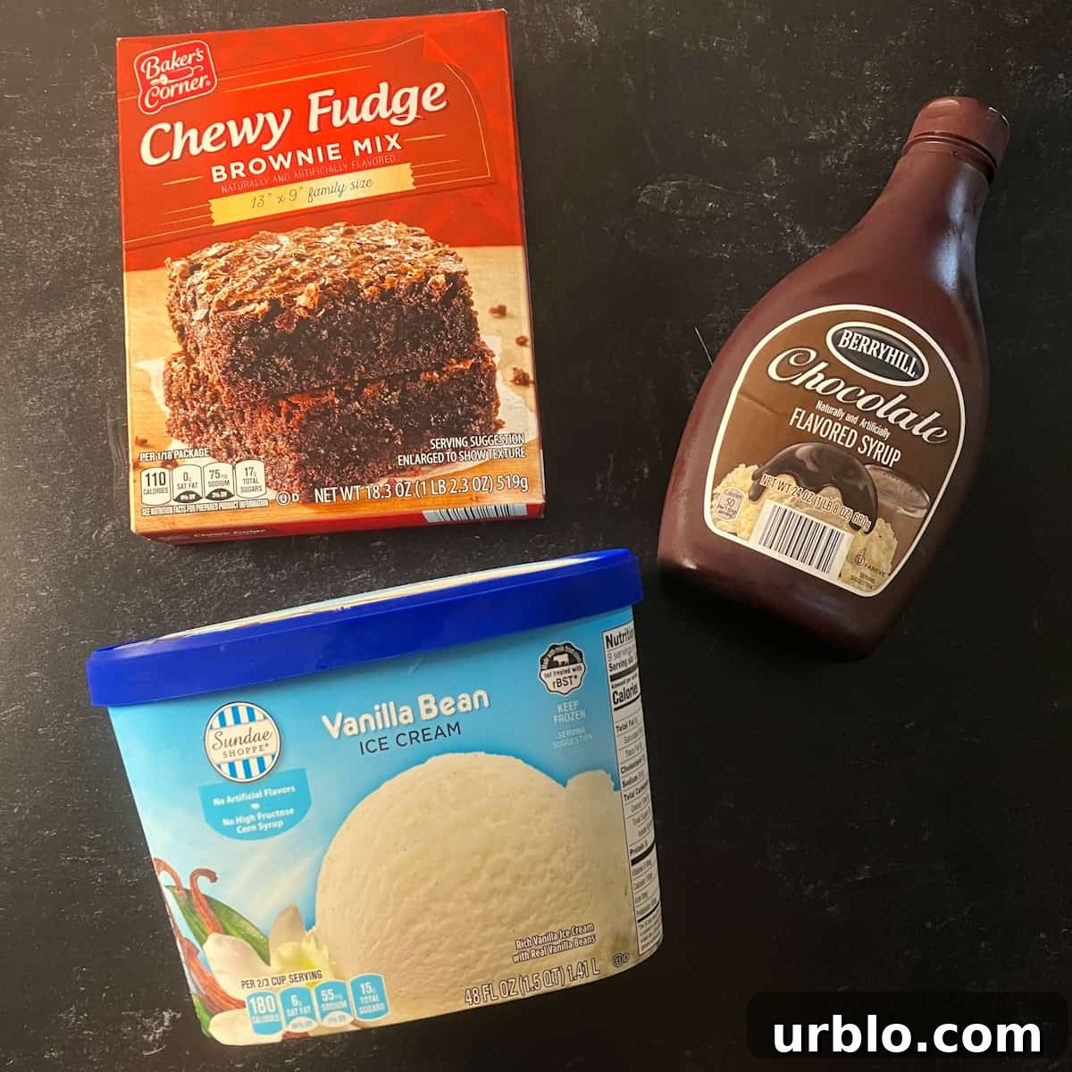 sizzling brownie ingredients