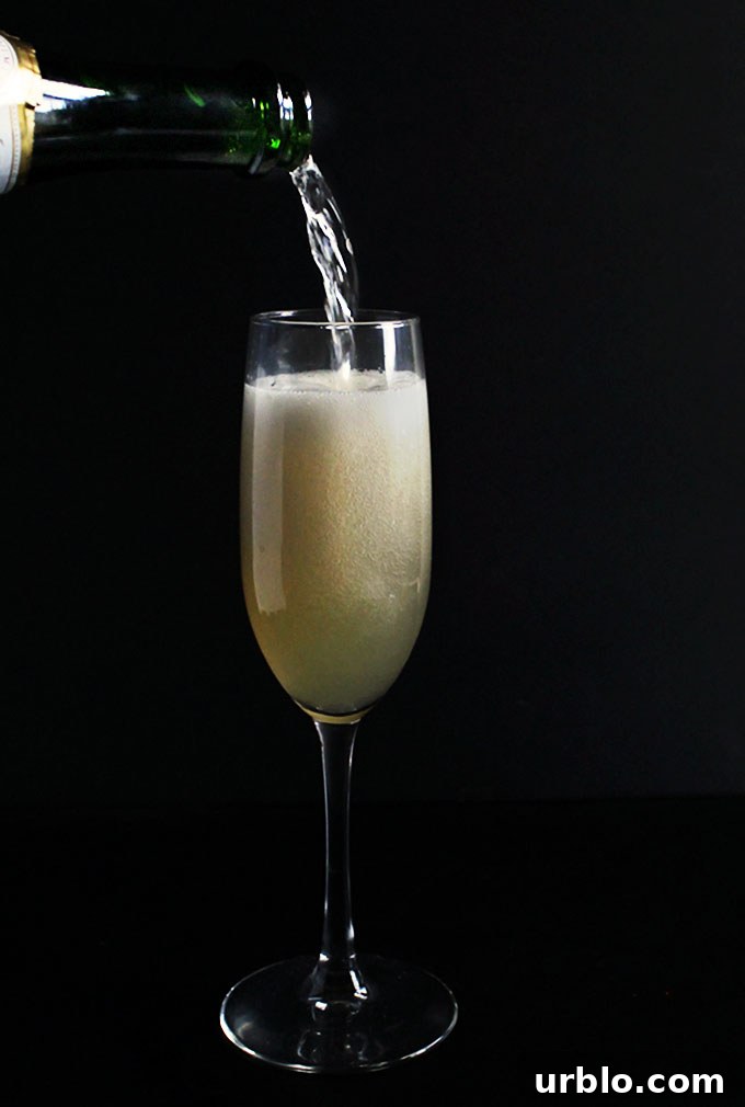 Pear Mimosa. Sweet pear with a touch of cinnamon AND some bubbly!