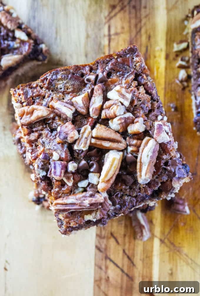 Chocolate Pecan Pie Bars 