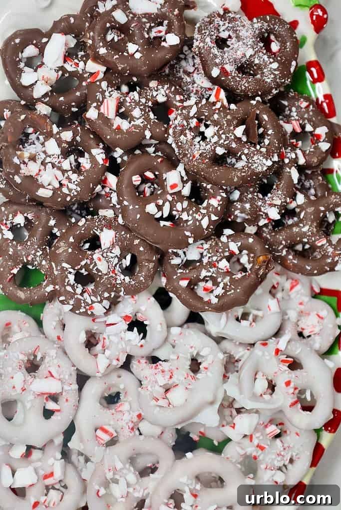 Peppermint Pretzels
