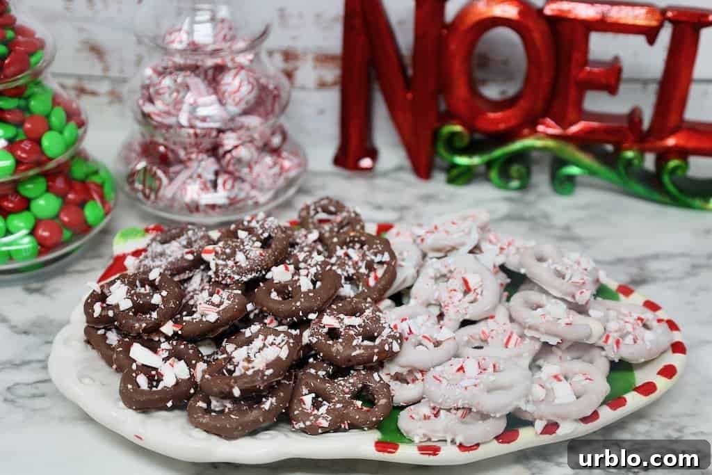 Peppermint Pretzels