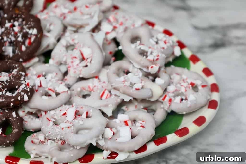 Peppermint Pretzels