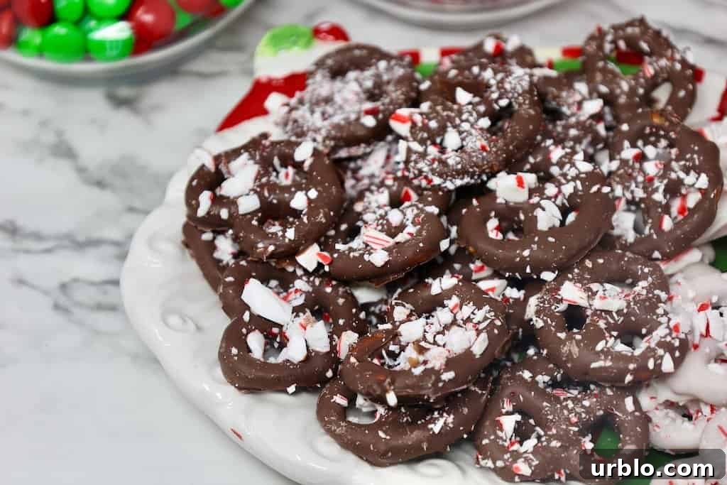 Peppermint Pretzels