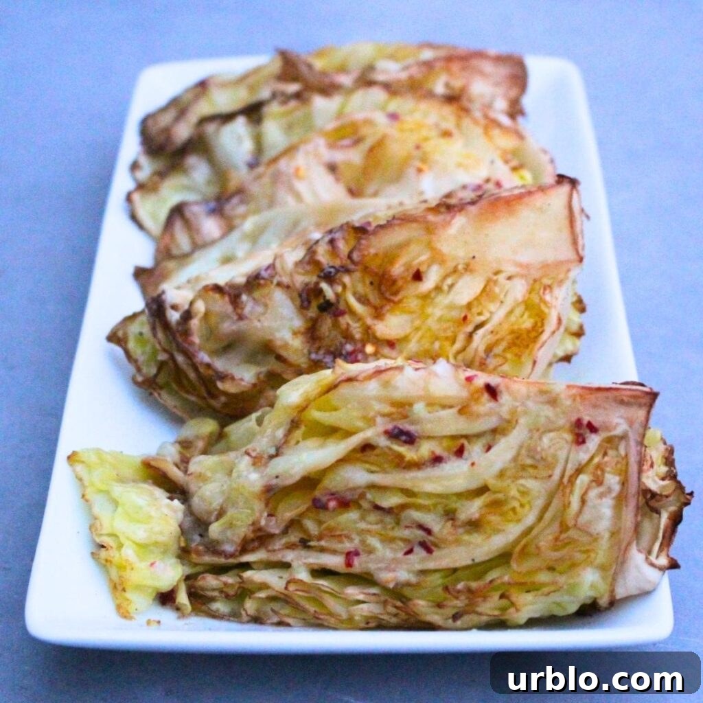 Smoked Cabbage With Chili Lime Butter