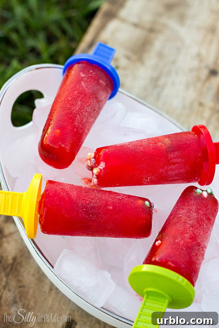 Strawberry Watermelon Nerds Popsicles | 25+ cool ways to use Kool Aid