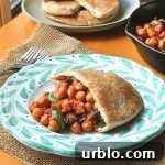 legumes, vegetarian entree, vegan, moroccan chickpea in pita pockets recipe