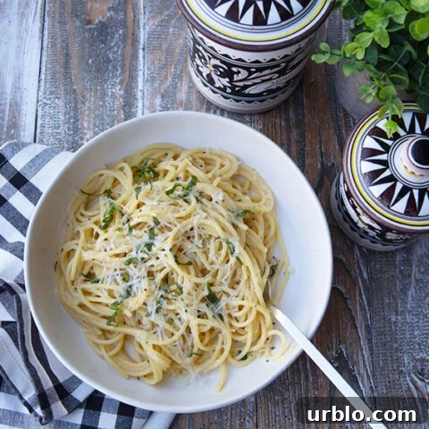 Lemon Pasta With Basil