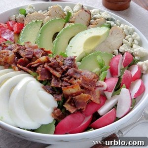 Cobb Salad is the KING of salads. At just 5 net carbs, it's a low carb dream. | low carb, gluten-free, keto | lowcarbmaven.com