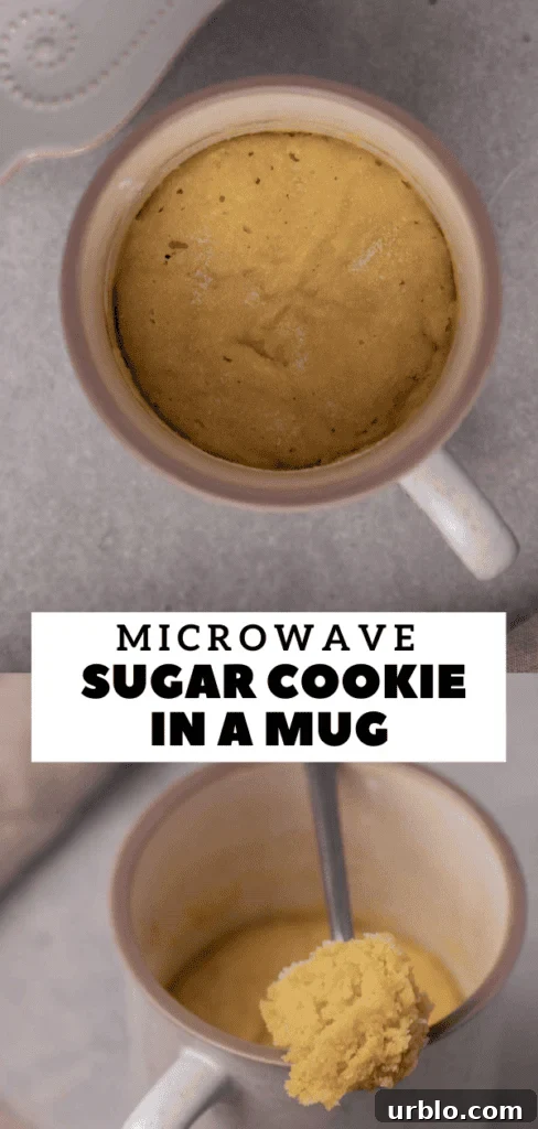 Ultra-Soft Sugar Cookie in a Mug: Quick Single-Serve Recipe 14 The softest sugar mug cookie ever