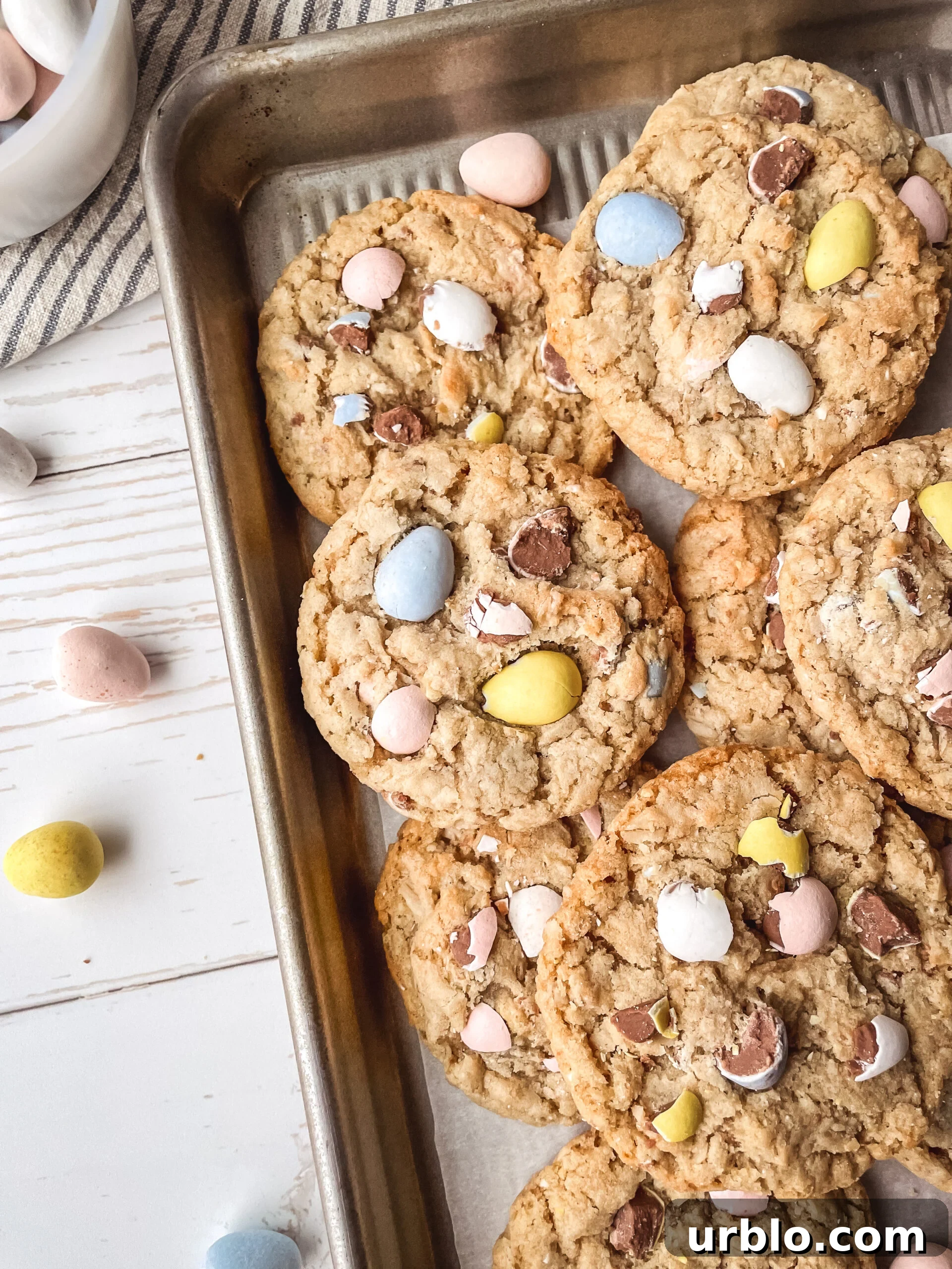 Mini Egg Oatmeal Cookies