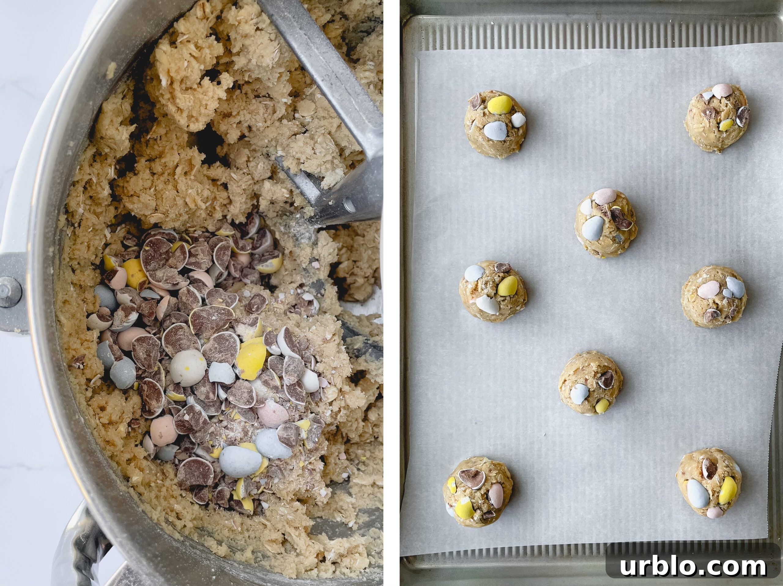 Baked cookies on a tray
