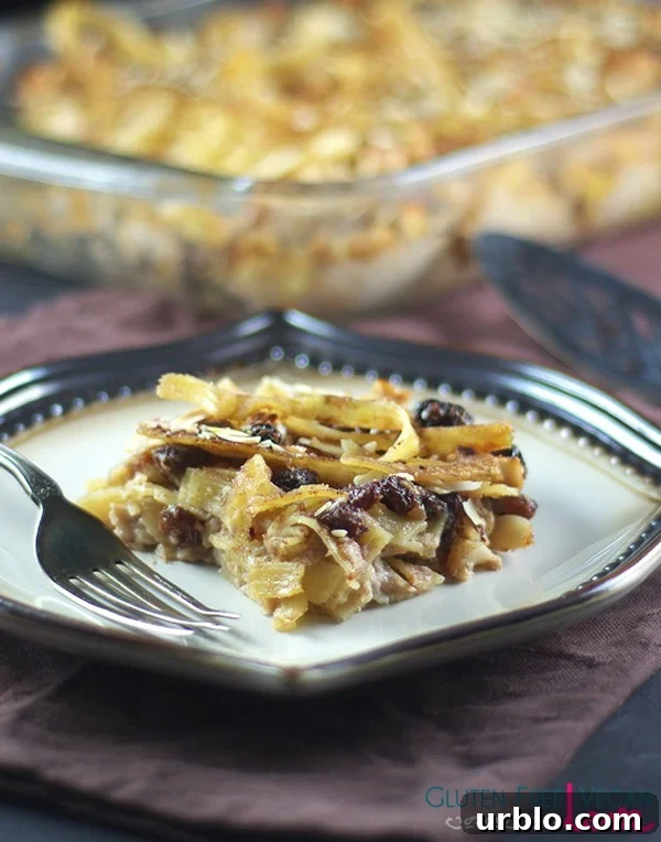 Gluten-Free Vegan Noodle Kugel Dessert {Gluten-Free, Dairy-Free, Egg-Free, Vegan, Refined Sugar-Free}