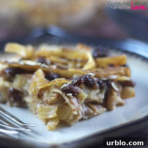 Gluten-Free Vegan Noodle Kugel Dessert {Gluten-Free, Dairy-Free, Egg-Free, Vegan, Refined Sugar-Free}