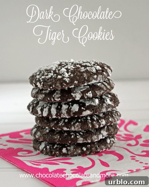 Dark Chocolate Tiger Cookies