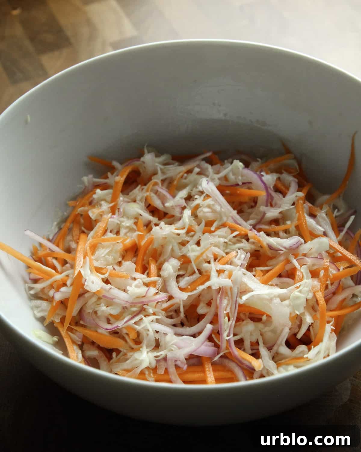 Photo of the bowl of pickled salad.