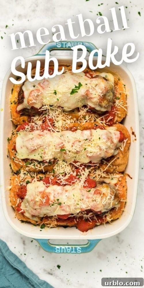 Easy meatball sub bake.