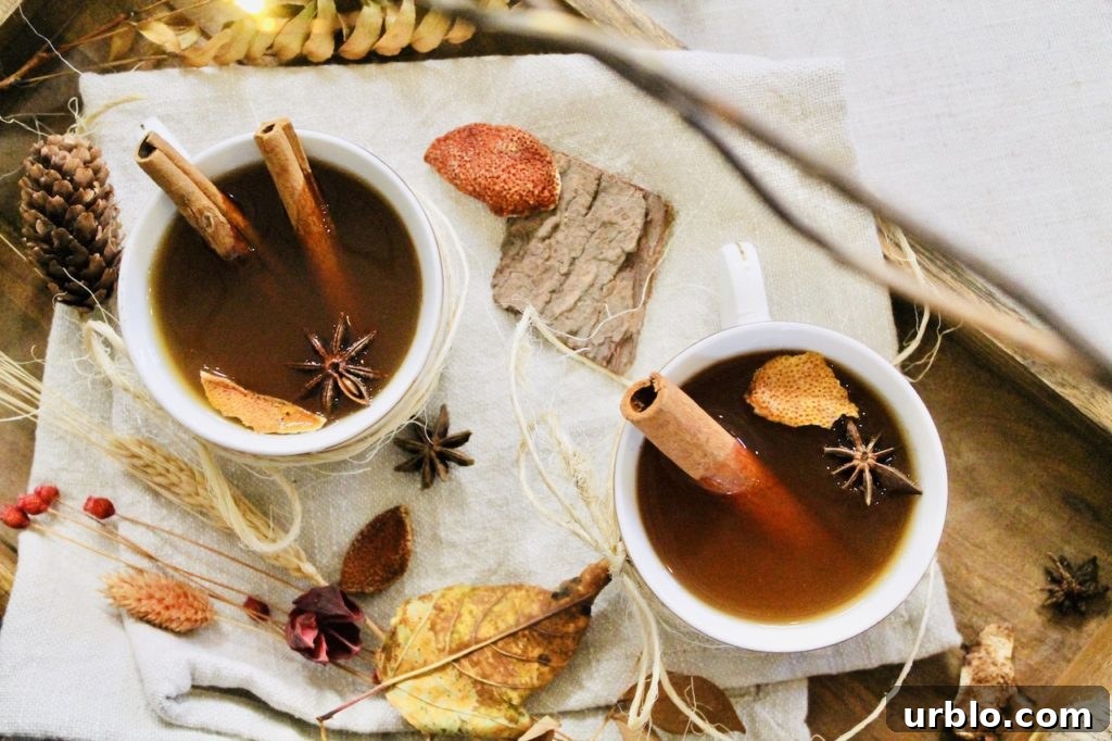 orange spice rum tea garnish