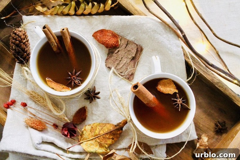 hot fall rum cocktail