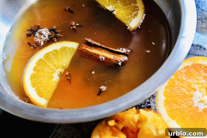 easy spiced hot tea with spiced rum fall drink