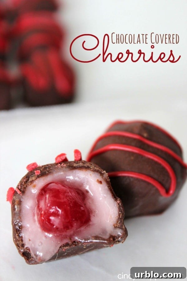 Homemade Chocolate-Covered Cherries Recipe for Perfect Treats 2 Chocolate Covered Cherries Recipe - homemade and gooey