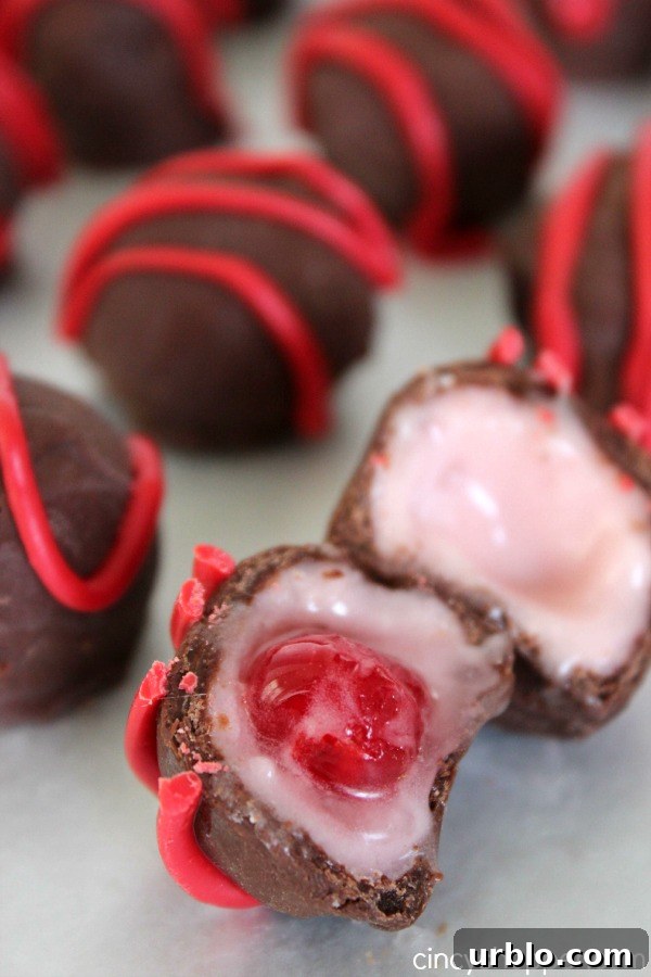 Homemade Chocolate-Covered Cherries Recipe for Perfect Treats 3 Chocolate Covered Cherries close-up