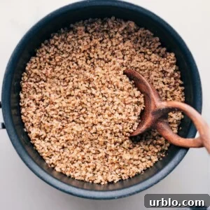 How to Cook Quinoa--the quinoa in a pot ready to be enjoyed.